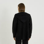 Gilet mi-long à capuche femme - 2