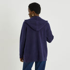 Gilet mi-long à capuche femme - 2