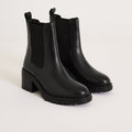 Bottines dessus cuir de vache femme - 1