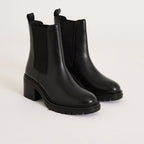 Bottines dessus cuir de vache femme - 1