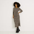 Robe longue imprimé léopard  - 1