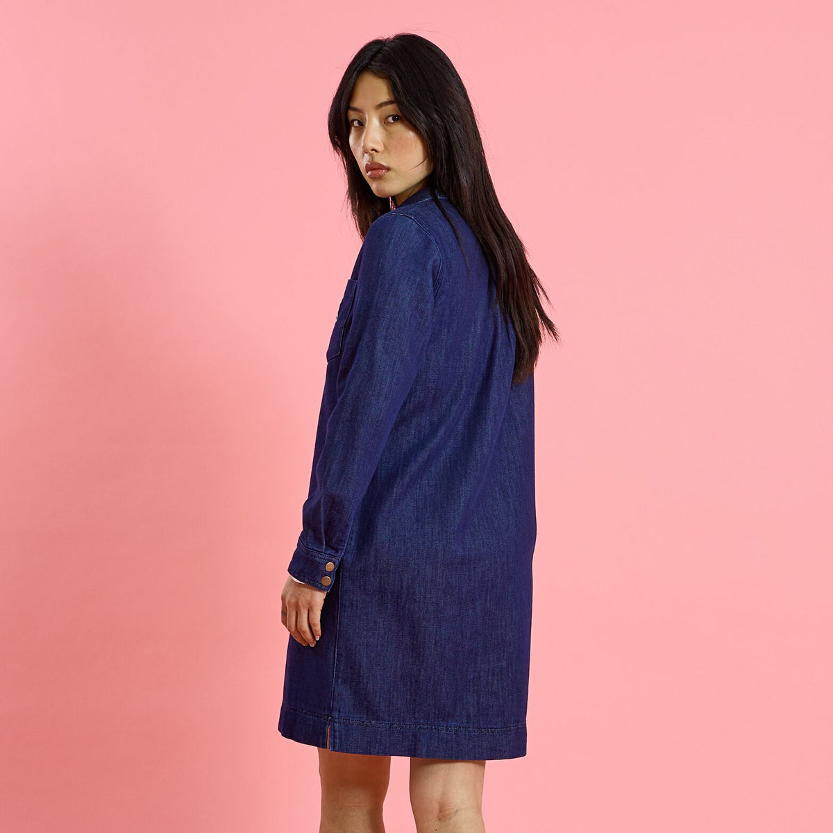 Robe courte en denim - 2