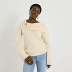 Pull col bardot femme - 1