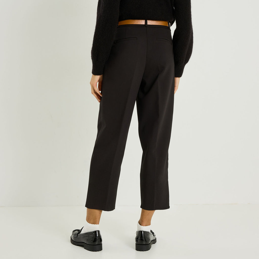 Pantalon à plis raccourci femme - 2