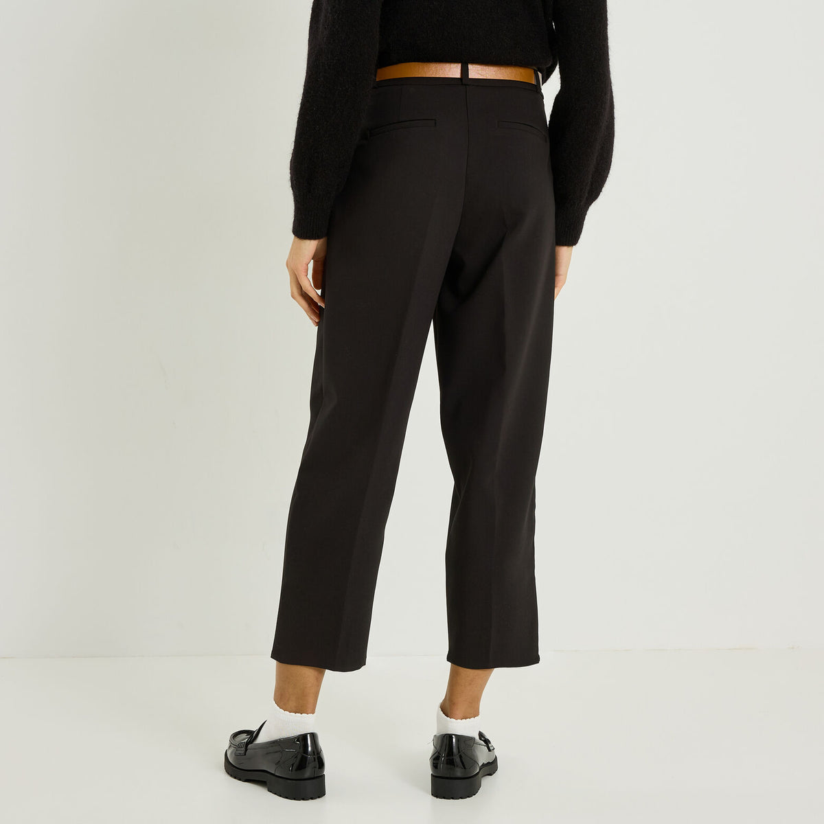 Pantalon à plis raccourci femme - 2