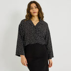Chemise imprimé à pois femme - 1