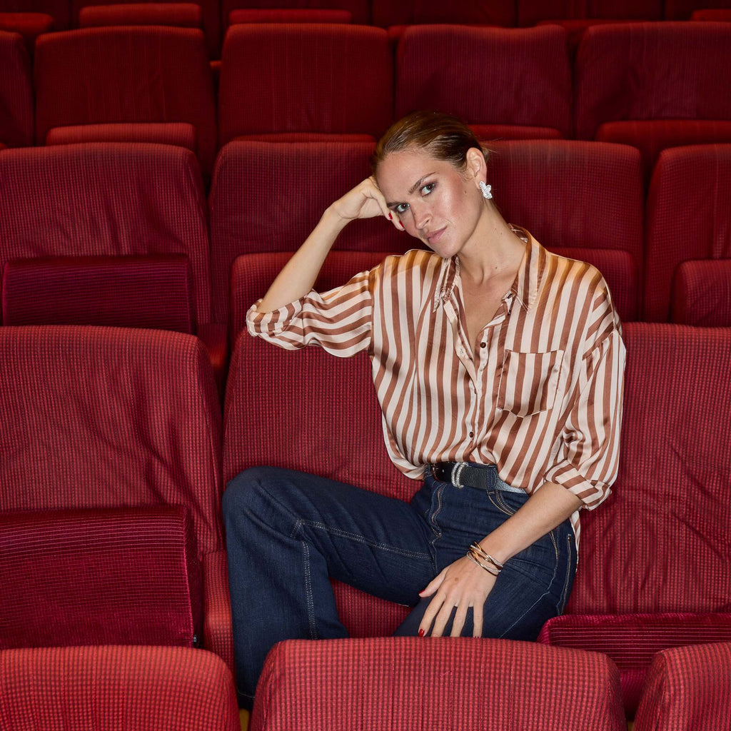 Chemise fluide à rayures femme - 1