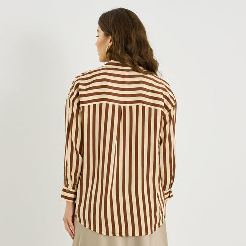 Chemise fluide à rayures femme - 2