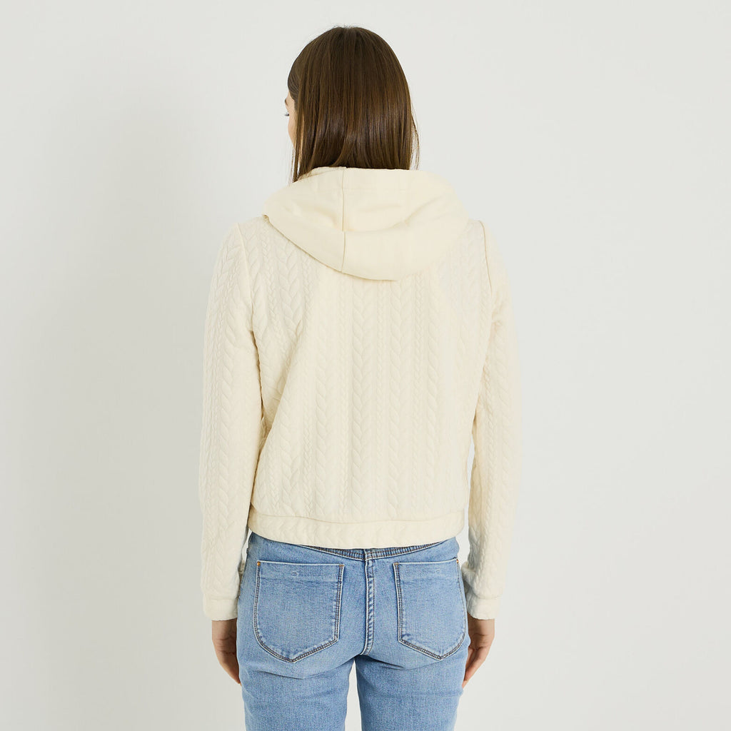 Bomber à capuche amovible femme - 2