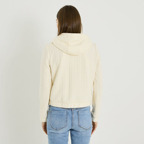 Bomber à capuche amovible femme - 2