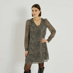 Robe habillée imprimé géométrique - 1