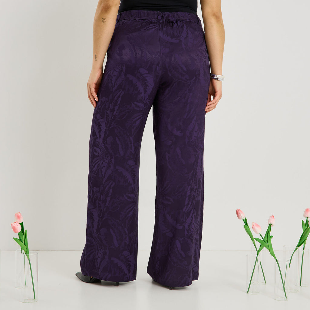 Pantalon large imprimé femme - 2