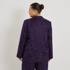 Blazer droit motif jacquard femme - 2