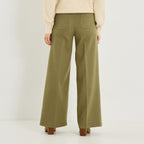 Pantalon tailleur large femme - 2