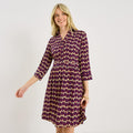 Robe longueur genou imprimé cœur  - 1