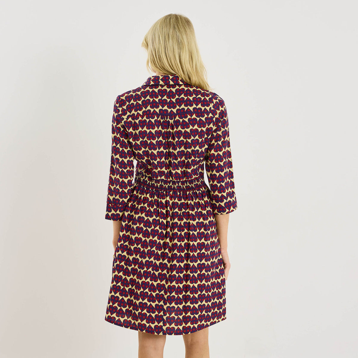 Robe longueur genou imprimé cœur  - 2