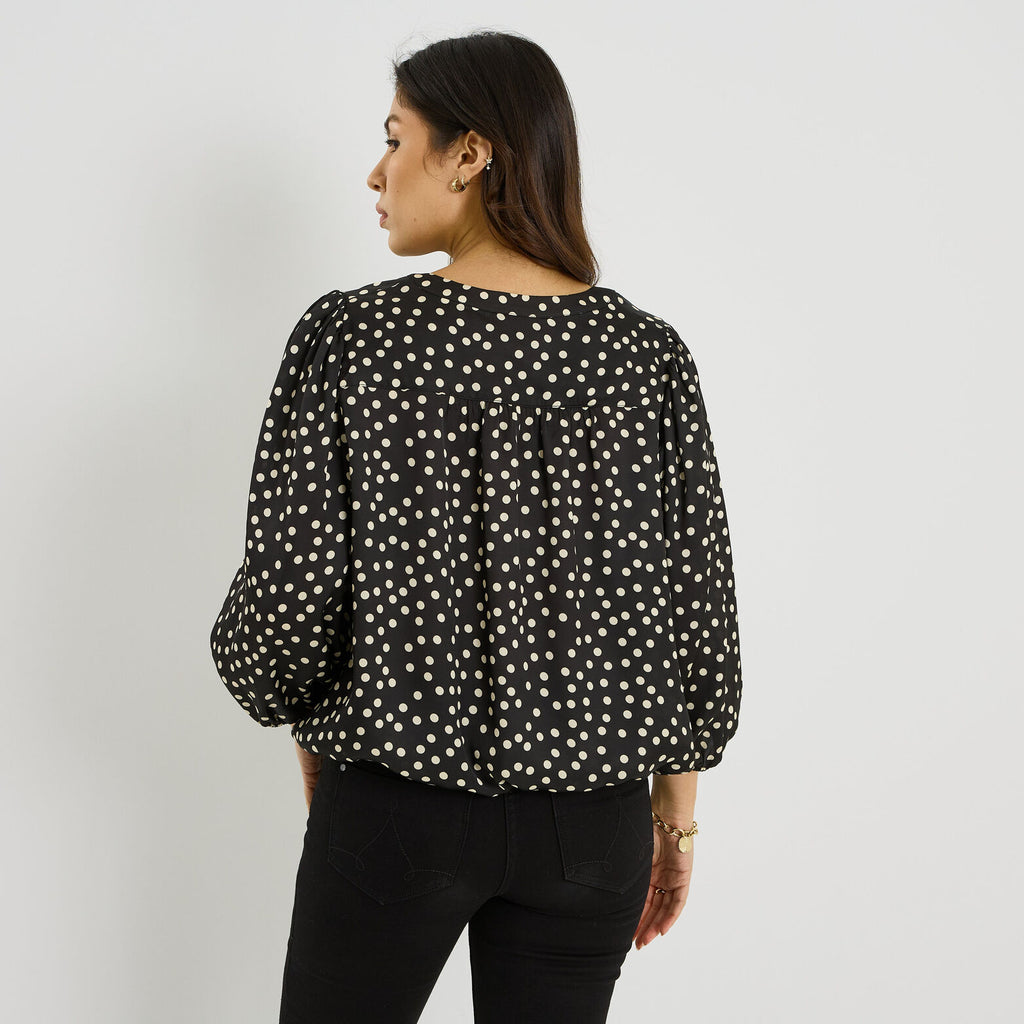 Blouse imprimé pois femme - 2