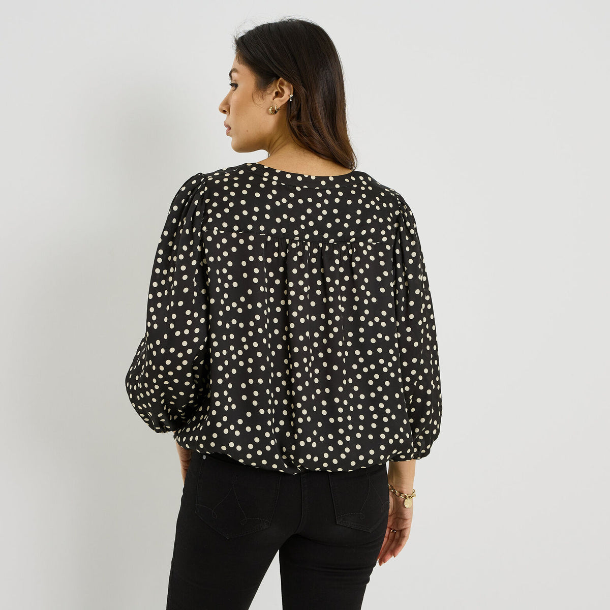 Blouse imprimé pois femme - 2