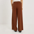 Pantalon large taille élastiquée femme - 2