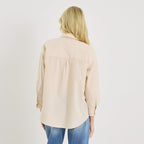 Chemise rayée avec broderie femme - 2