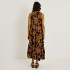 Robe longue sans manches imprimé bohème  - 2