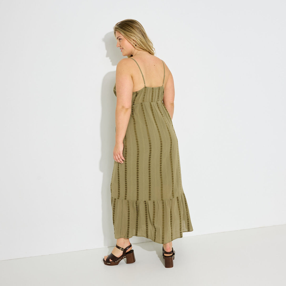 Robe bohème longue à bretelles - 2