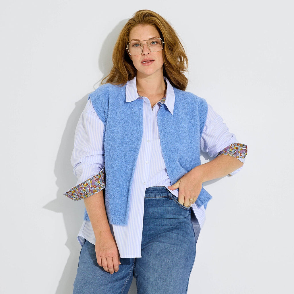 Gilet sans manches uni femme - 1