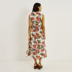 Robe longue sans manches imprimé floral - 2