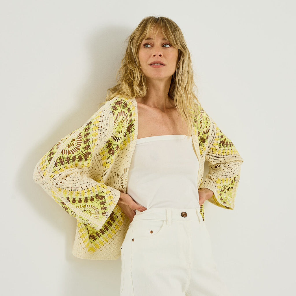 Gilet en crochet femme - 1