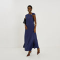Robe longue habillée détail bijou  - 1