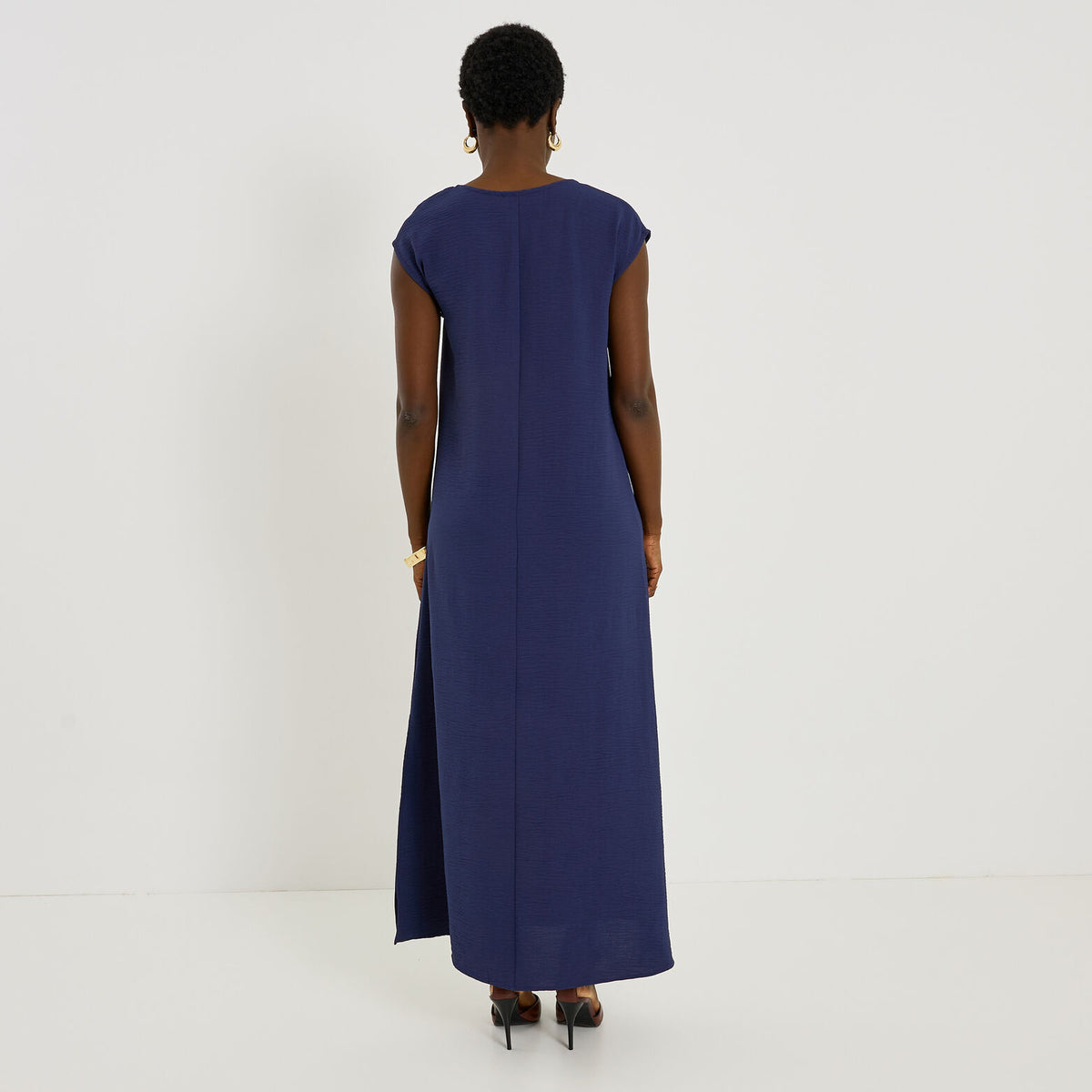 Robe longue habillée détail bijou  - 2