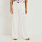 Pantalon fluide taille élastiquée femme - 1