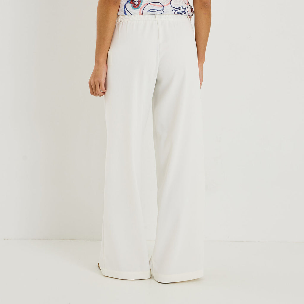 Pantalon fluide taille élastiquée femme - 2