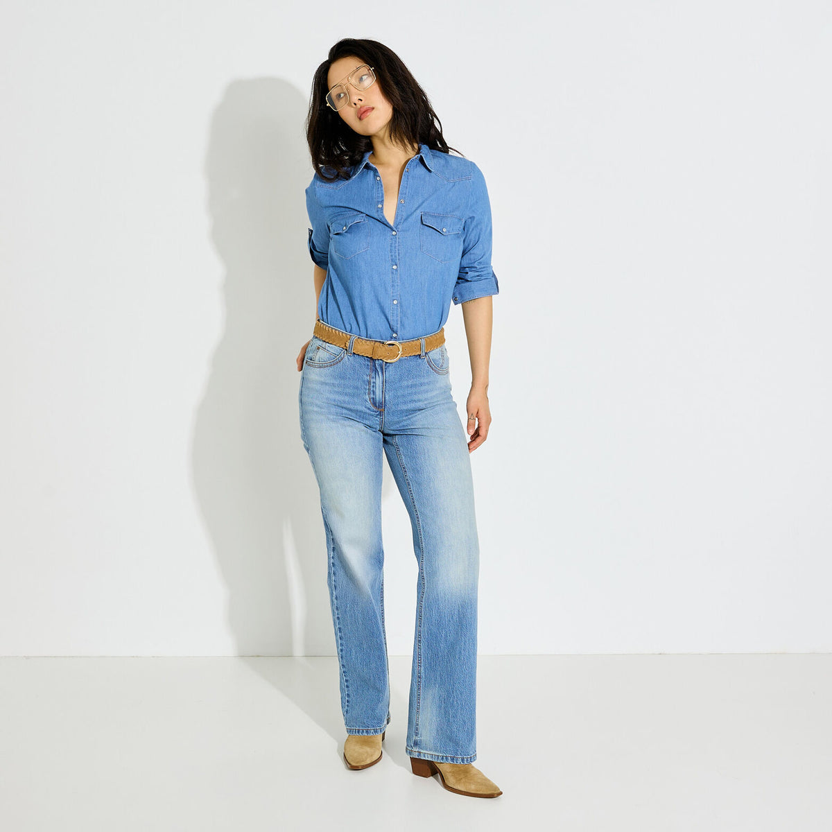 Chemise en jean femme - 1