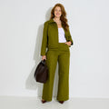 Pantalon structuré large femme - 1