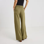 Pantalon large à pinces femme - 2