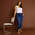 Jean slim raccourci TOKYO R01 femme - 1