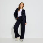 Pantalon large rayé femme - 1