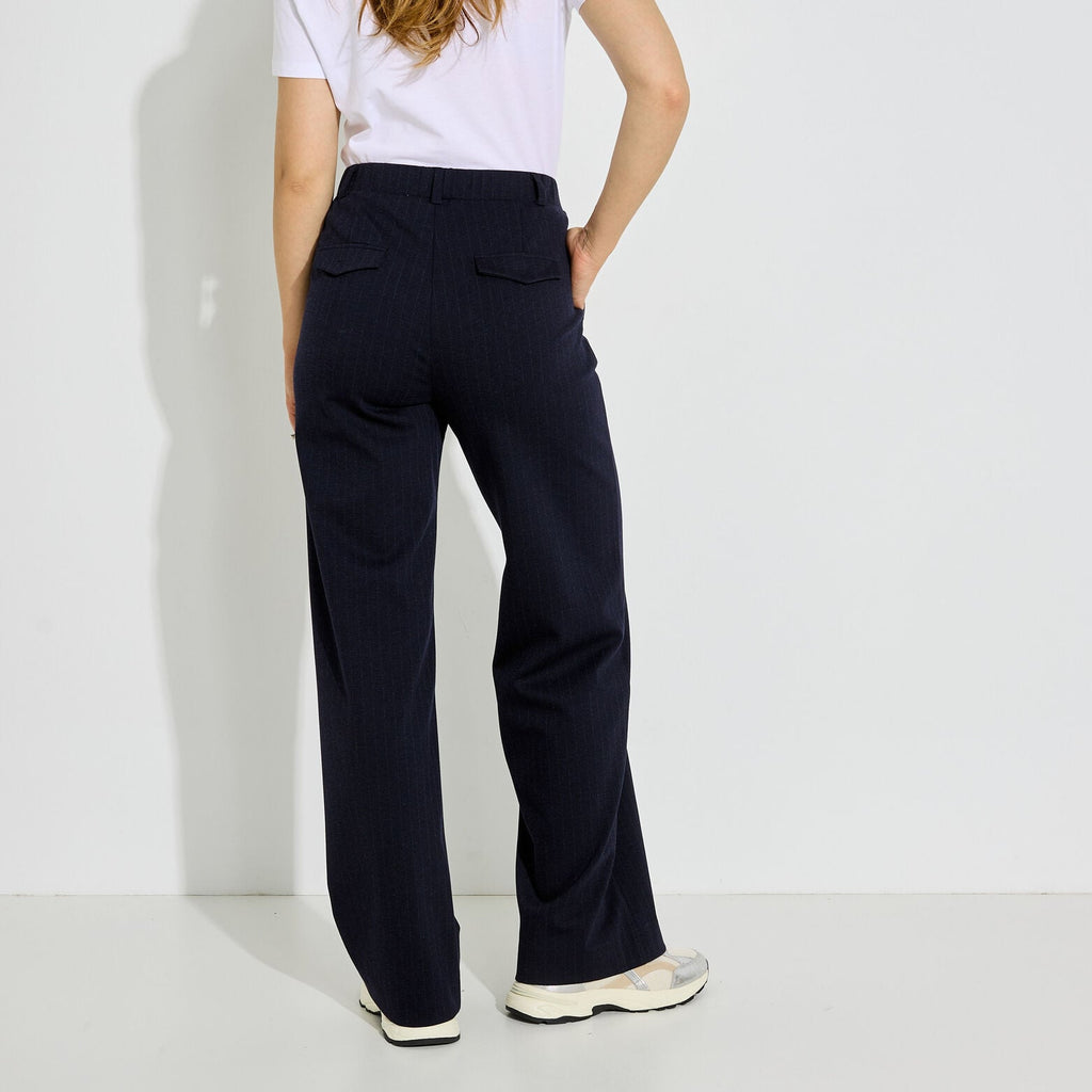 Pantalon large rayé femme - 2