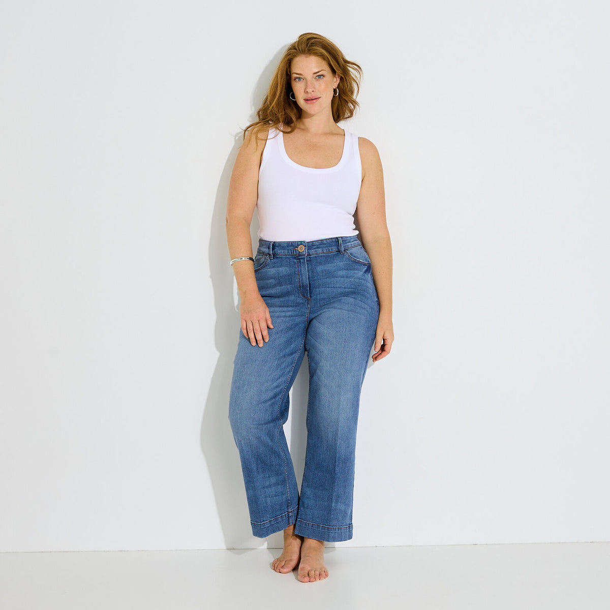 Jean flare raccourci KANSAS RF02 femme - 1
