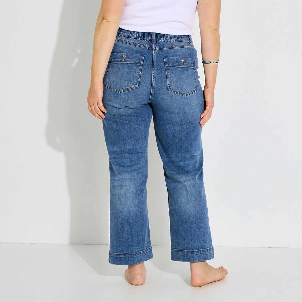 Jean flare raccourci KANSAS RF02 femme - 2