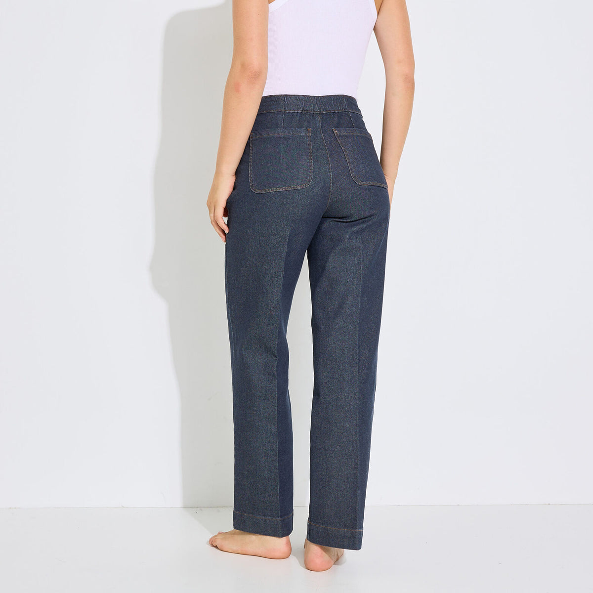Jean flare à pont POMPON F02 femme. - 2