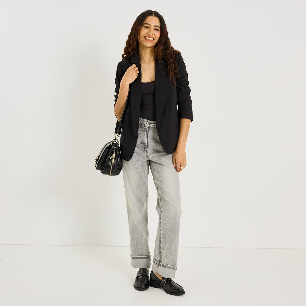 Blazer long fluide femme - 1