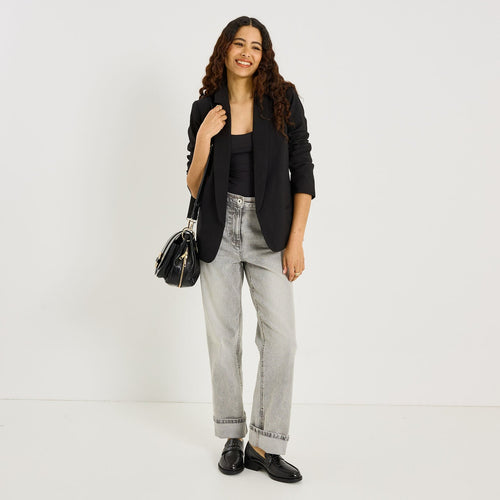 Blazer long fluide femme - 1