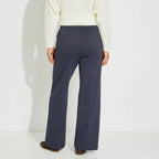 Pantalon pont large en maille femme - 2