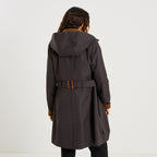 Trench long à capuche amovible femme - 2