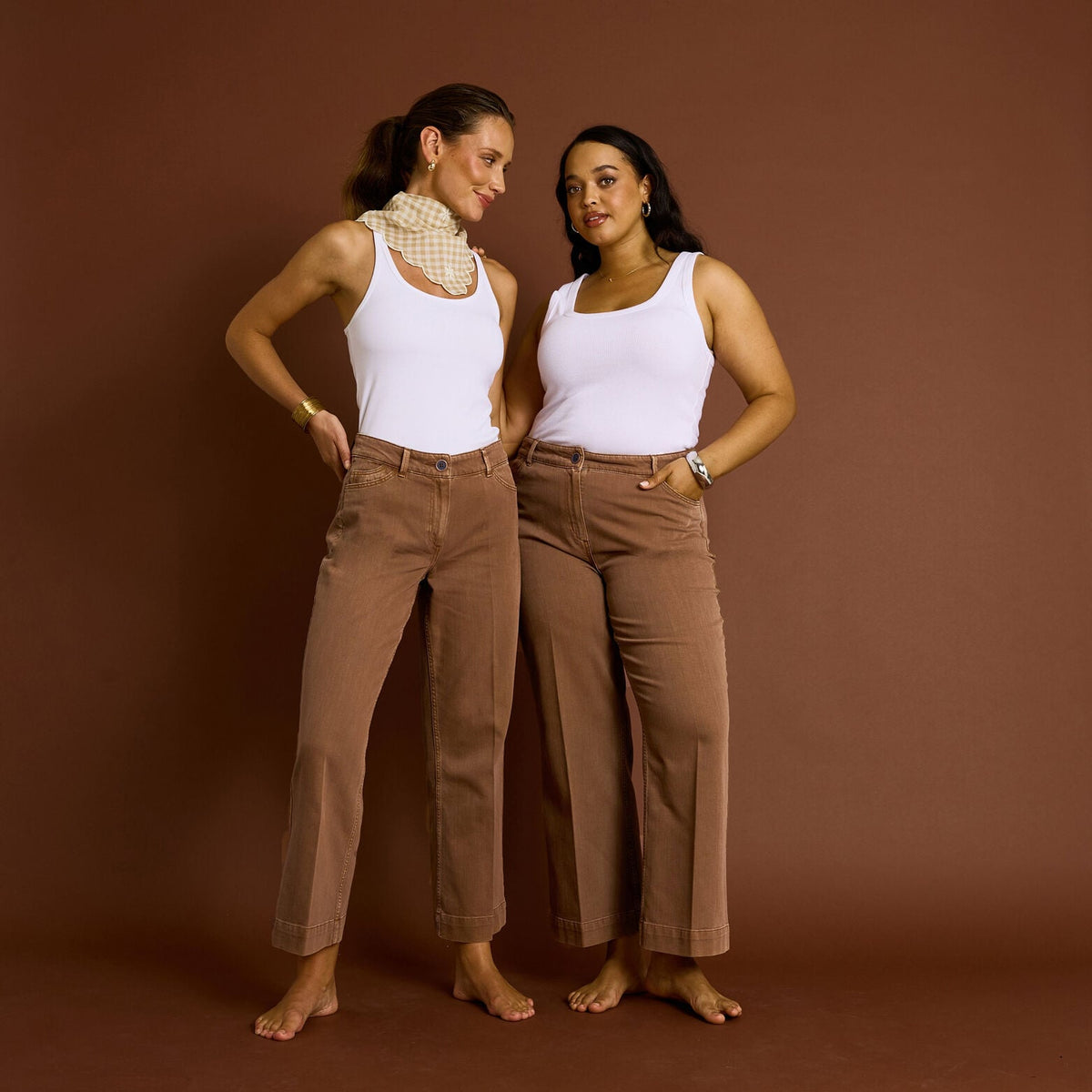 Jean flare raccourci KANSAS RF02 femme - 1