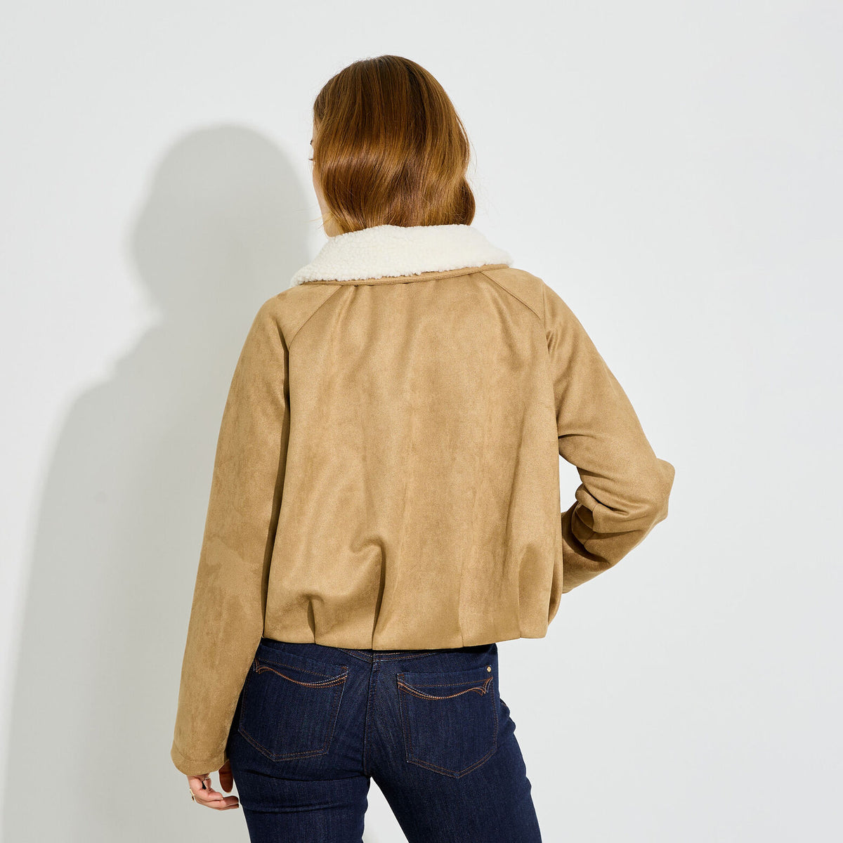 Blouson col amovible femme - 2