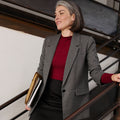 Veste blazer col tailleur femme - 1