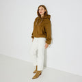 Blouson court à capuche femme - 1